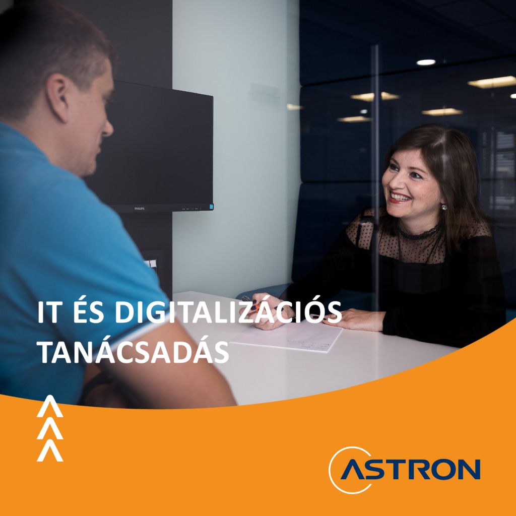 Az Astron szolgáltatása az IT és Digitalizációs tanácsadás is